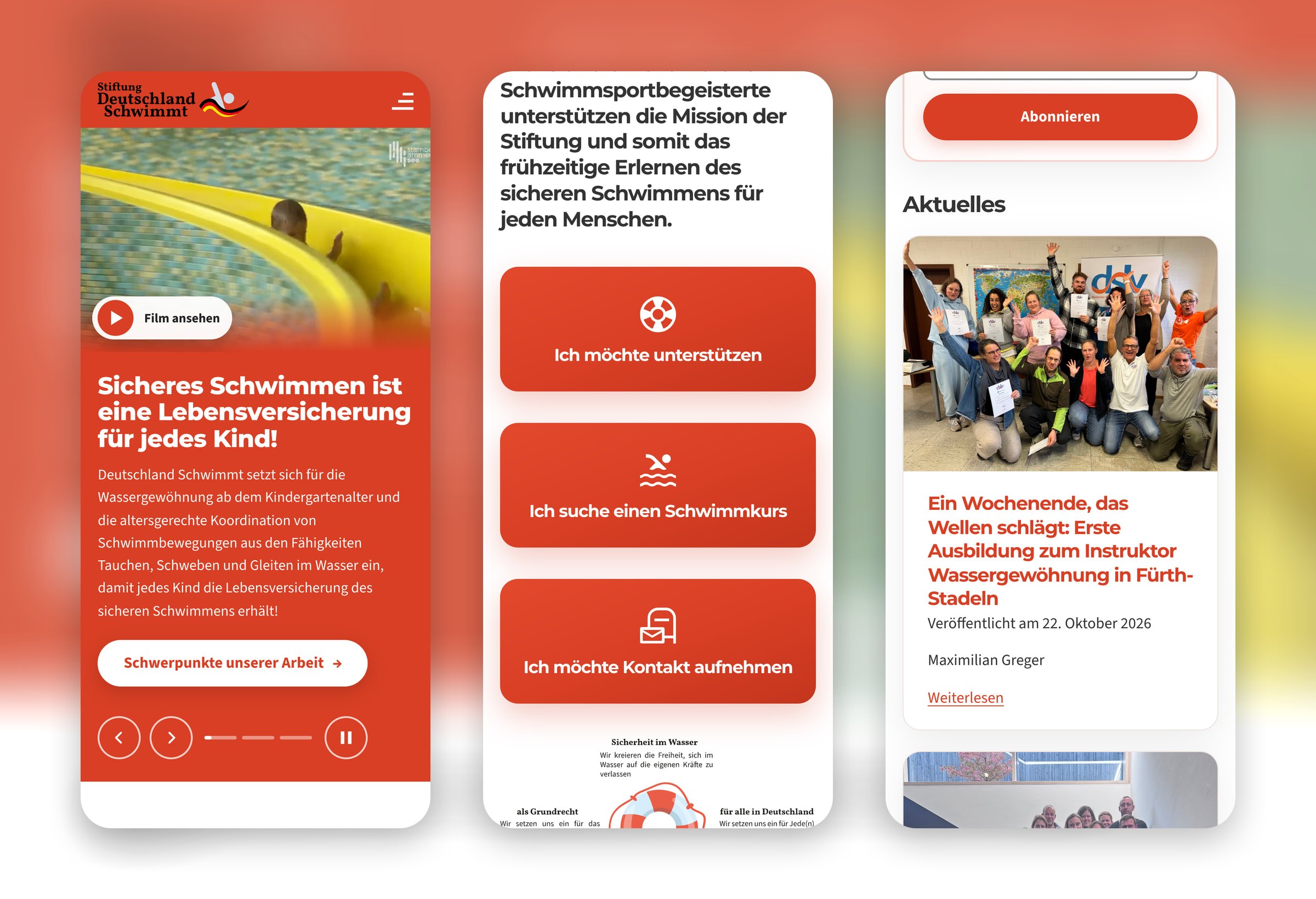 Stiftung Deutschland Schwimmt: Mobil