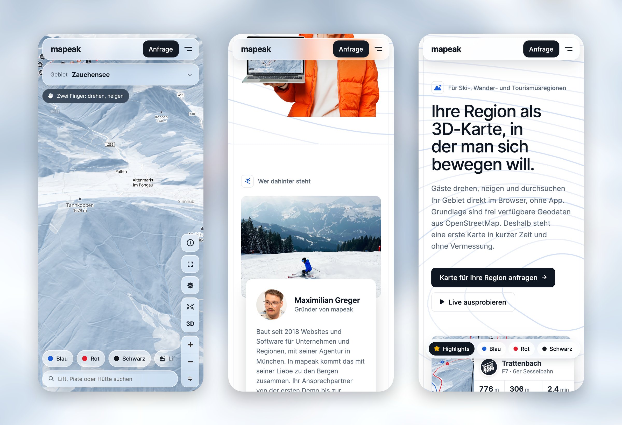 mapeak: Mobil