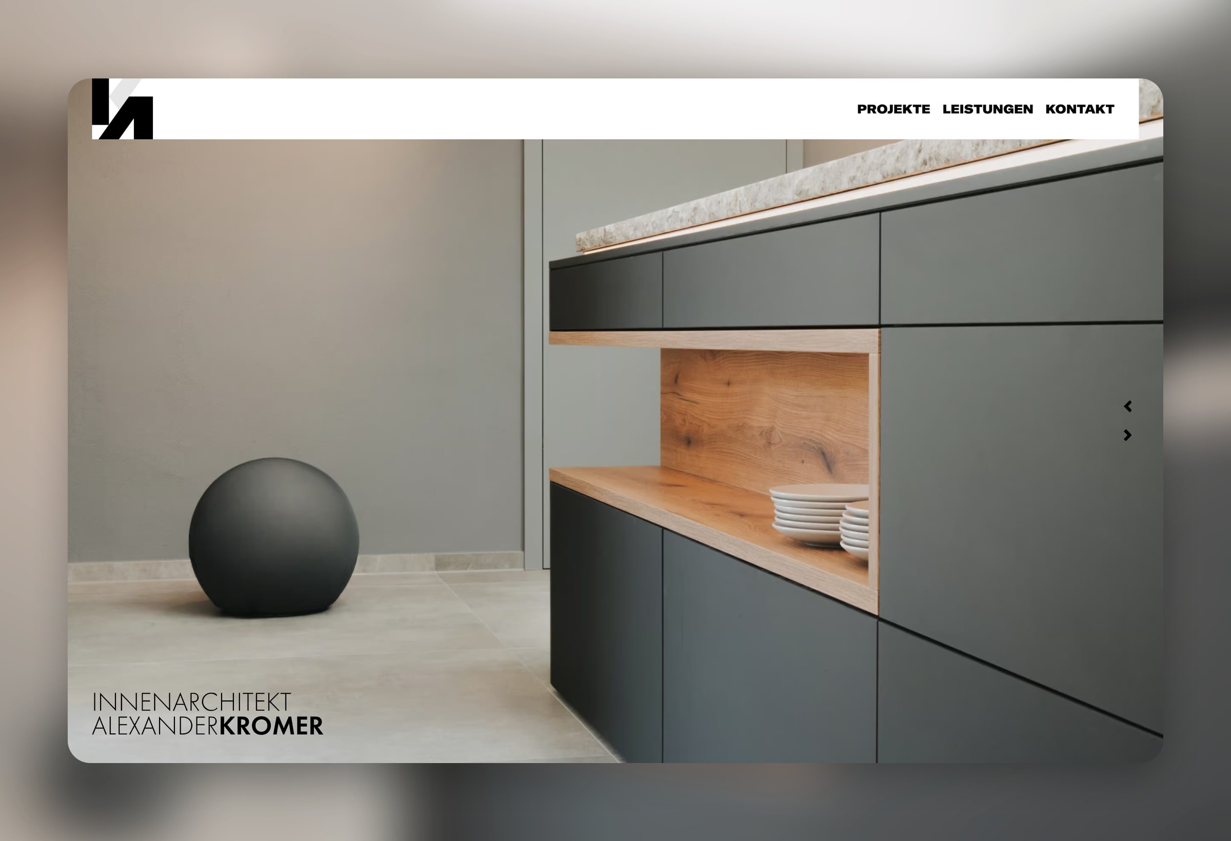 Alexander Kromer Innenarchitekt: Website