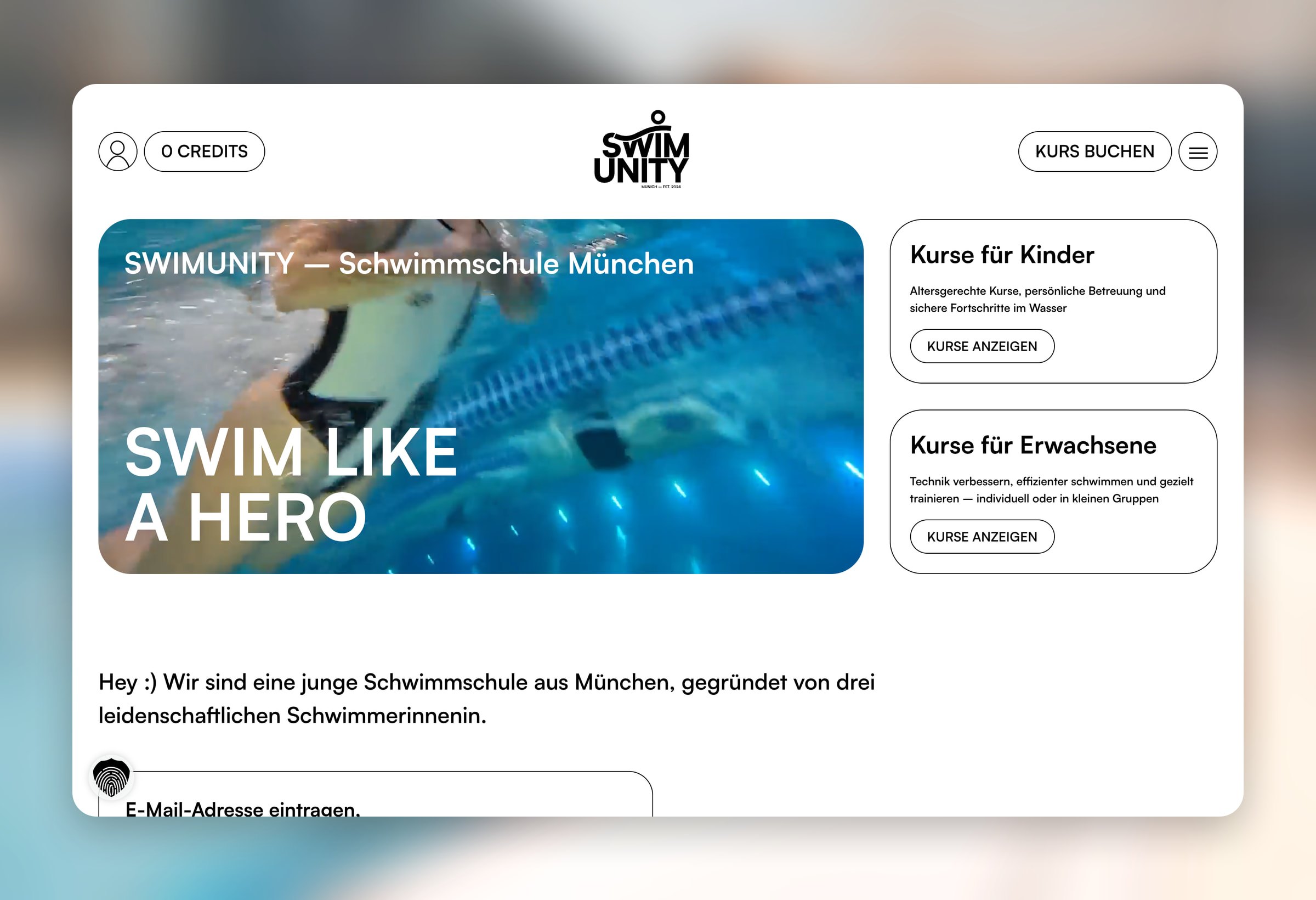 SwimUnity Munich: Website
