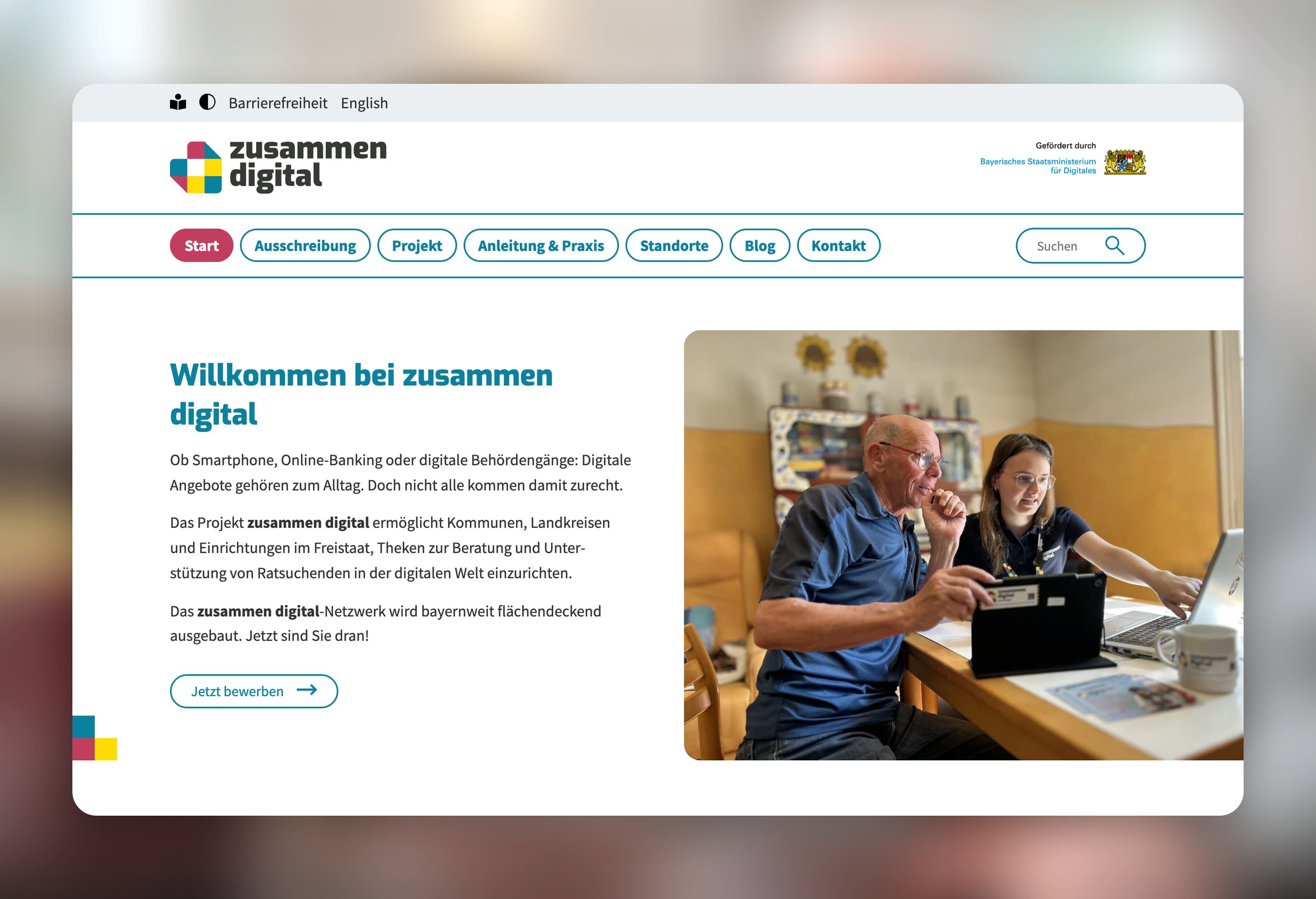 JFF – zusammen digital: Website