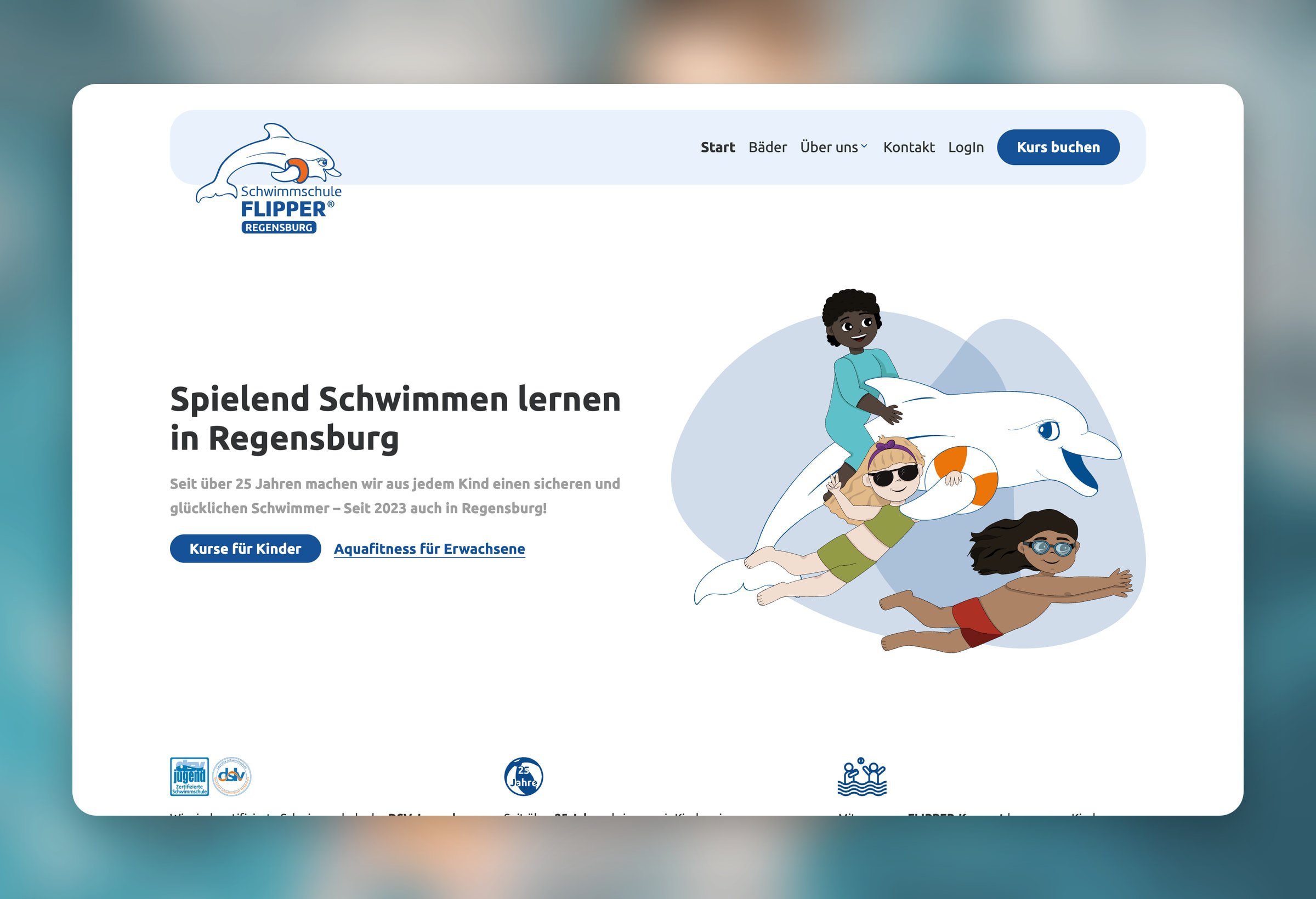 Schwimmschule Flipper: Website